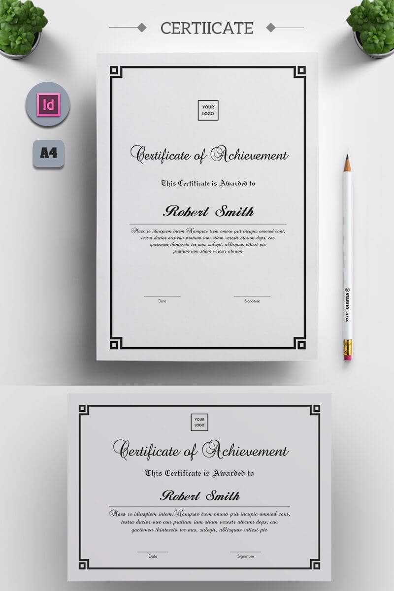 Arp – Certificate Template | Design | Certificate Design Regarding Indesign Certificate Template