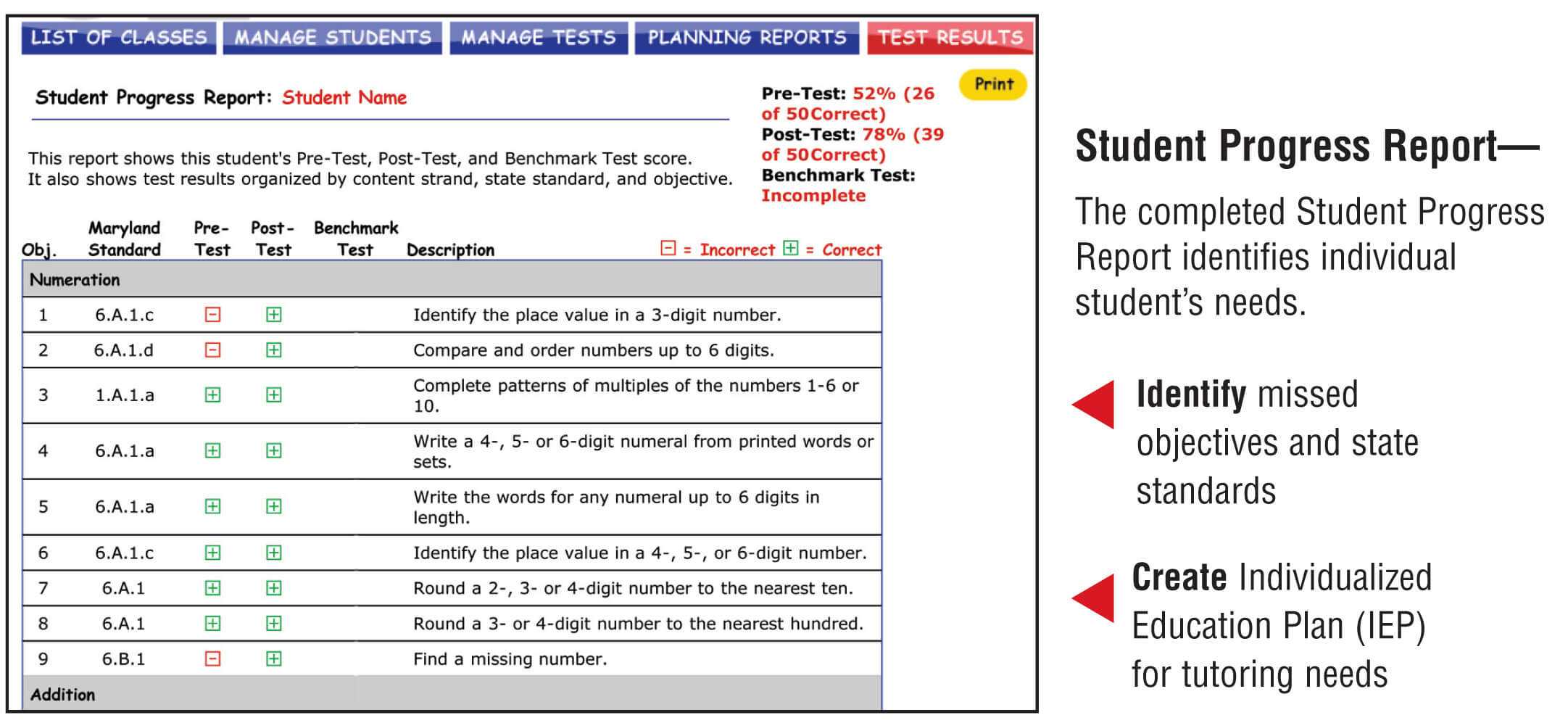 Assessment Technology | Moving With Math – Rti Math Leader With Regard To Summer School Progress Report Template