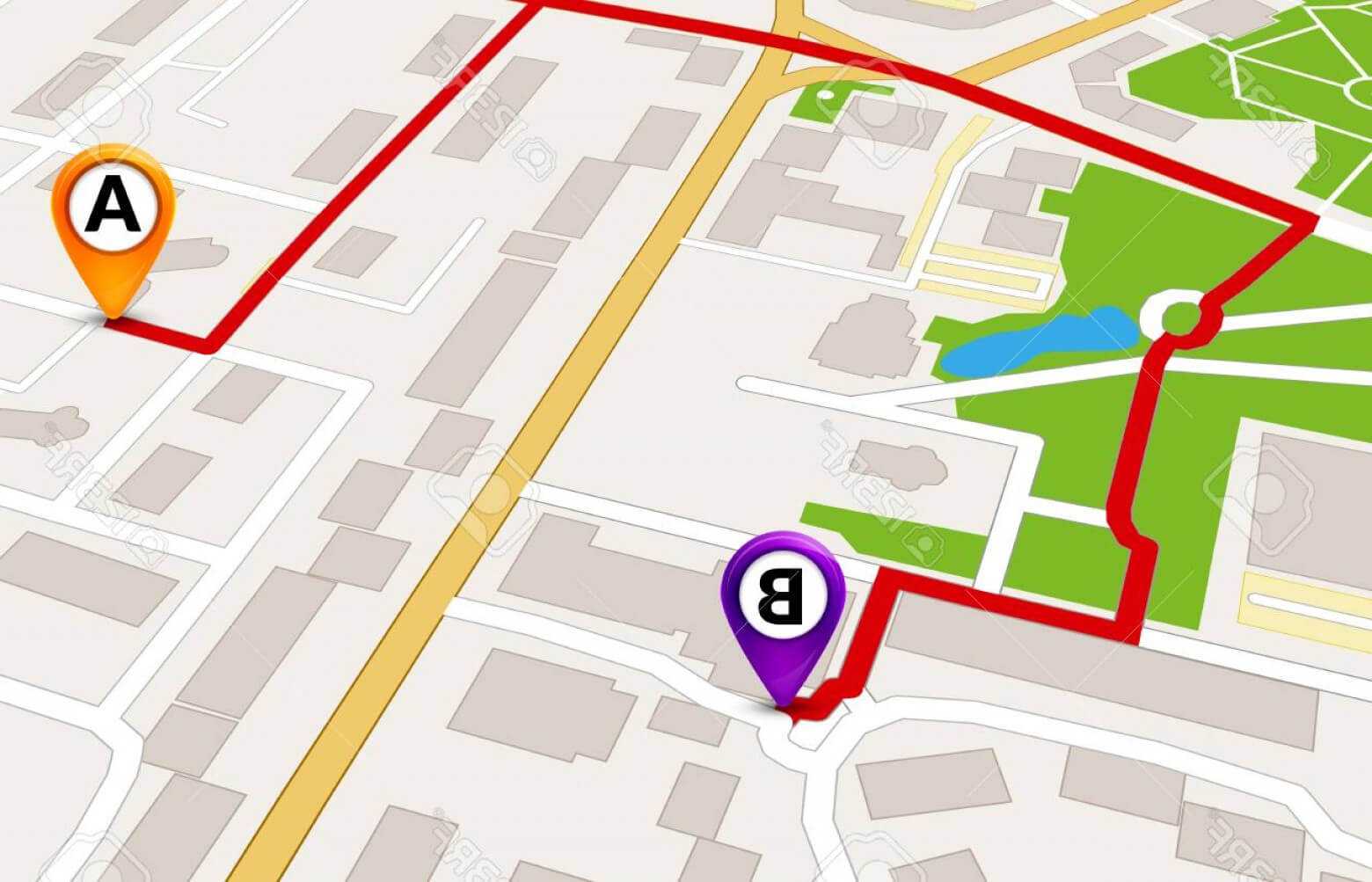 Attractive Photostock Vector Perspective City Map Gps With Regard To Blank City Map Template