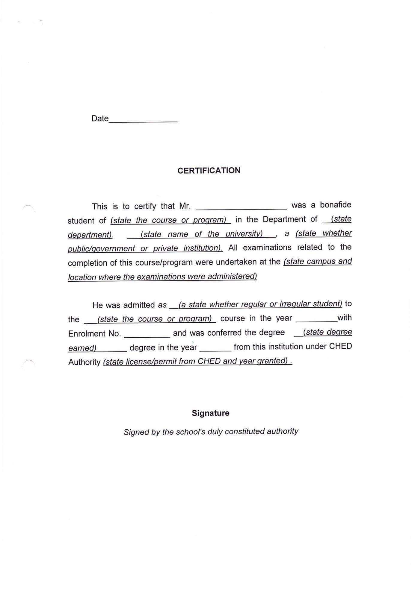 Authentication And Notarials Intended For Certificate Of Appearance Template