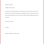 Authorization Letter Template Philippines New For Birth For Certificate Of Authorization Template