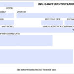Auto Insurance Id Card Template On Auto Insurance Card For Car Insurance Card Template Download
