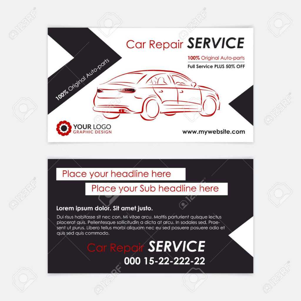 Automotive Business Card Template for Automotive Business Card