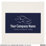 Automotive Car Company Logo Business Card Template | Zazzle Intended For Automotive Business Card Templates