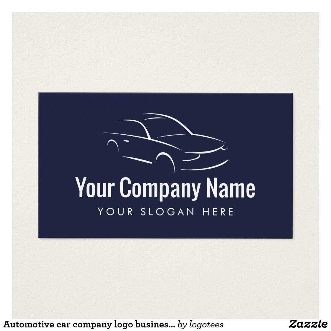 Automotive Car Company Logo Business Card Template | Zazzle Intended For Automotive Business Card Templates