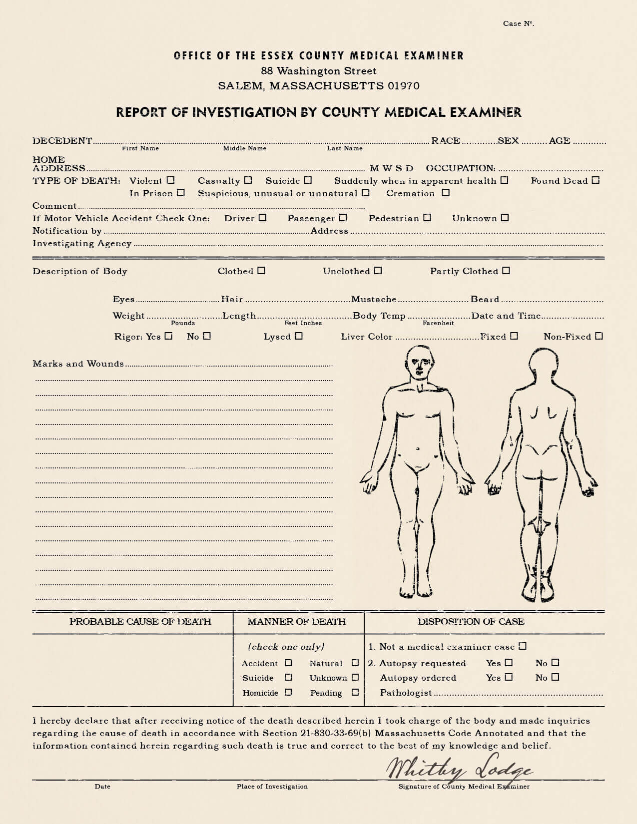 Autopsy Report Ate Gese Ciceros Co Pdf Blank Coroners Sample Throughout Autopsy Report Template