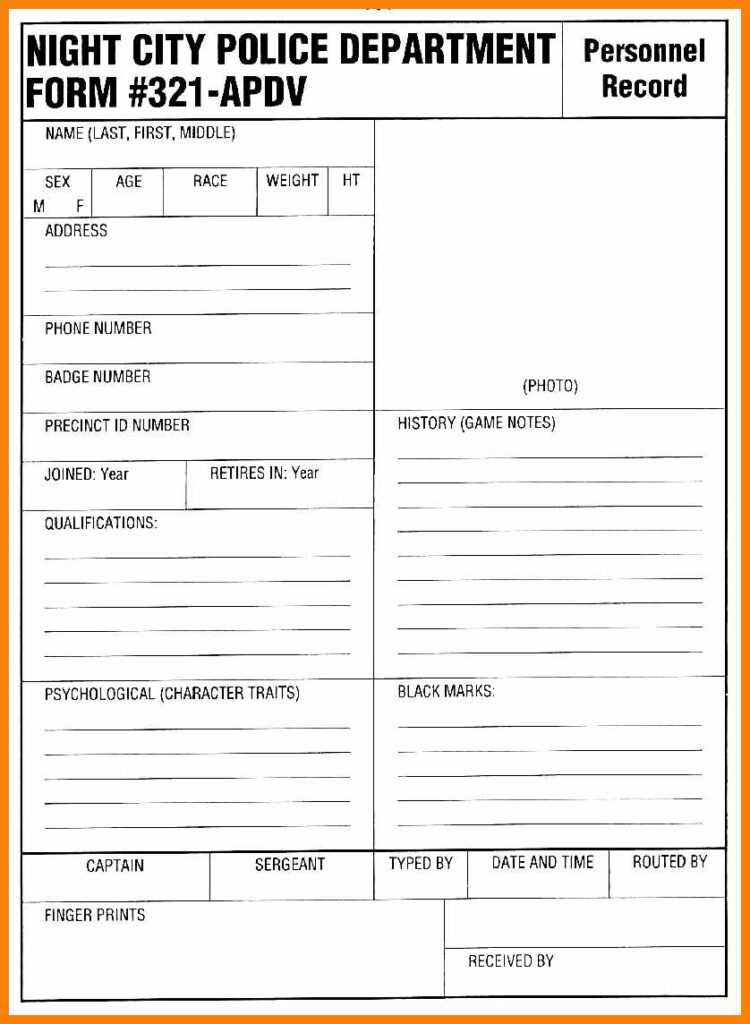 Blank Autopsy Report Template