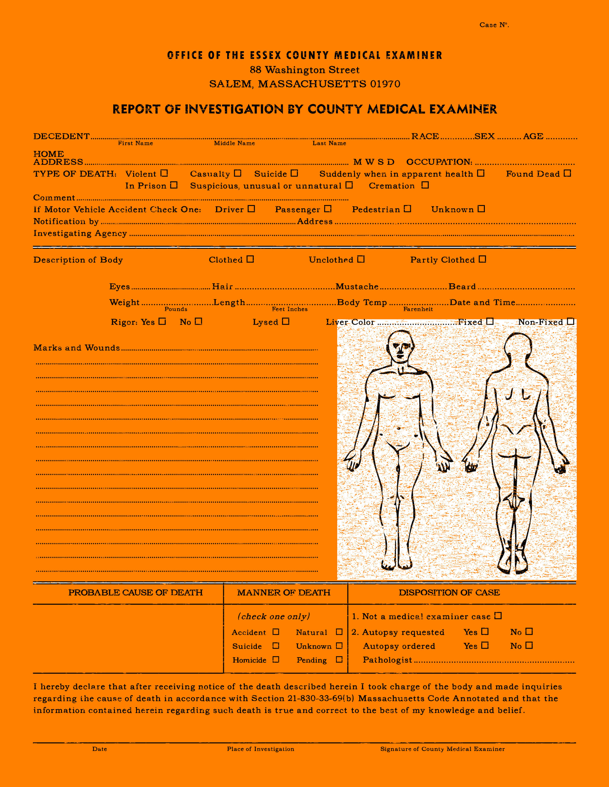 Autopsy Report Example Template Pdf Sample Philippines In Coroner's Report Template