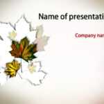 Autumn Leaves Powerpoint Template | Powerpoint Templates Throughout Free Fall Powerpoint Templates