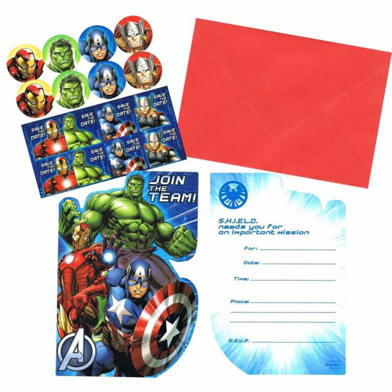 Free Printable The Avengers Invitation Template | Bagvania with ...