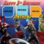 Avengers Birthday Tarpaulin Template | Dioskouri Designs In Avengers Birthday Card Template