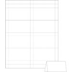 Avery Small Tent Card, White, 2 X 3 1/2, 4 Cards/sheet, 160/box Regarding Tent Card Template Word
