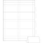 Avery Small Tent Card, White, 2 X 3 1/2, 4 Cards/sheet, 160/box Regarding Tent Card Template Word