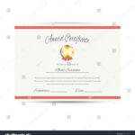 Award Certificate Design Template Stock Vector (Royalty Free Within Award Certificate Design Template
