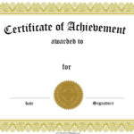 Award Certificate Template Certificate Templates Best Free For Certificate Of Accomplishment Template Free