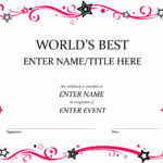 Award Certificate Template Free Best Of Free Funny Award Regarding Funny Certificate Templates