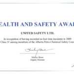 Awards And Recognition | United Safety Inside Client in Safety Recognition Certificate Template