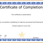 Awesome Collection For Class Completion Certificate Template For Class Completion Certificate Template