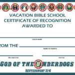 Awesome Collection For Vbs Certificate Template On Free For Free Vbs Certificate Templates