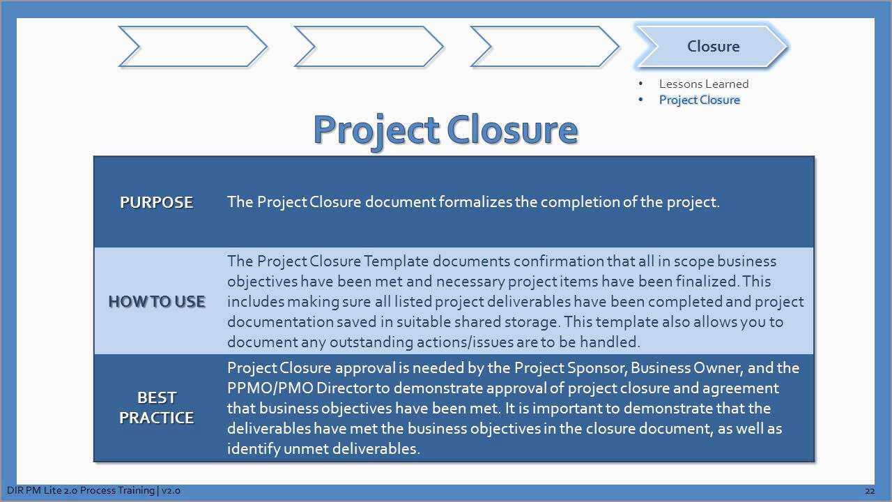 Awesome Project Closure Report Template Free | Best Of Template In Project Closure Report Template Ppt