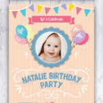 Baby Birthday Card Design Template Indesign Indd | Card In Indesign Birthday Card Template