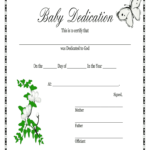 Baby Dedication Certificate Doc – Fill Online, Printable With Regard To Baby Christening Certificate Template