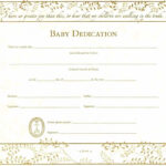 Baby Dedication Certificate Within Baby Christening Certificate Template
