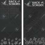 Back To School. Whiteboard In Classroom Poster And Banner Template.. Throughout Classroom Banner Template