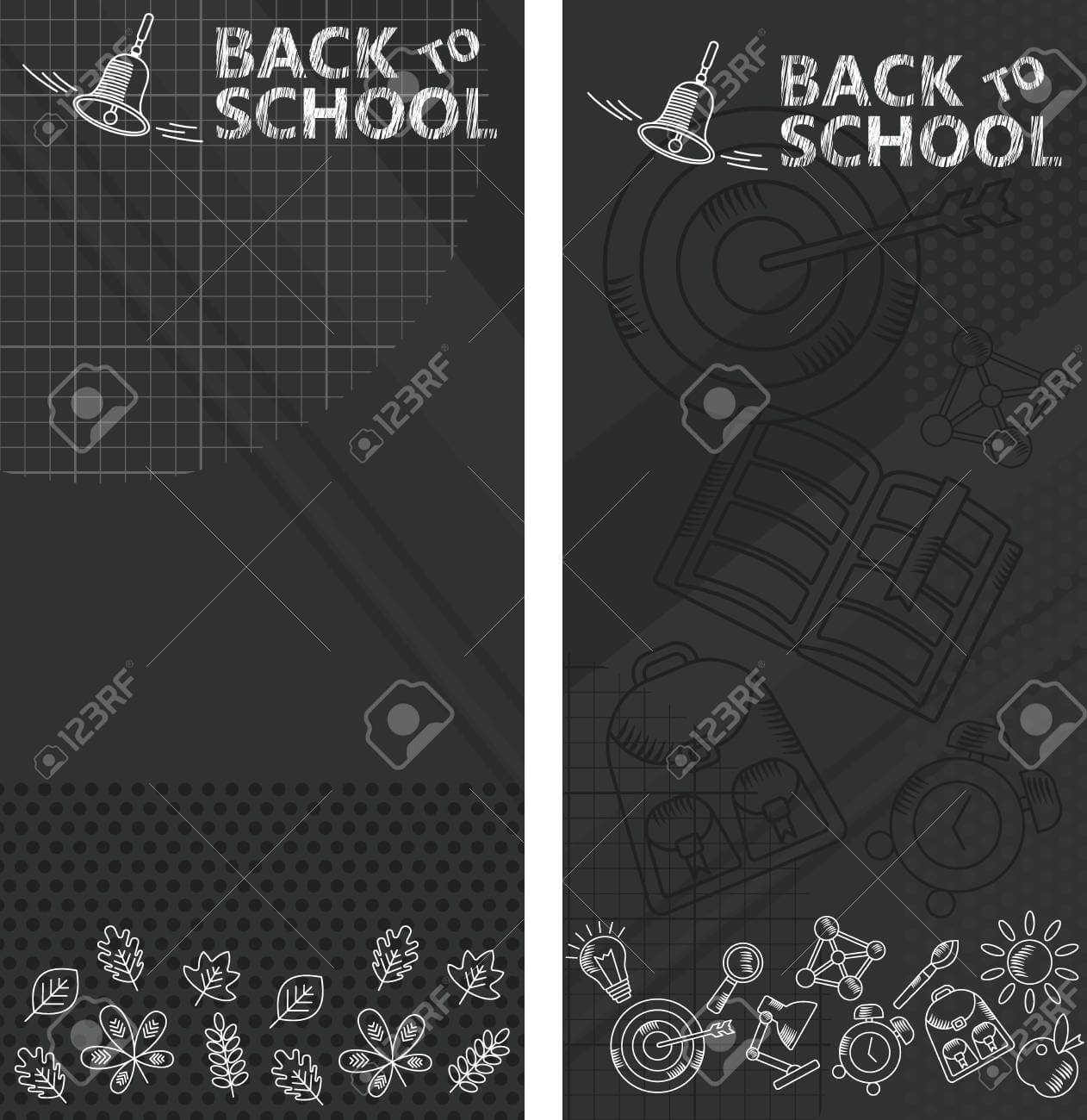 Back To School. Whiteboard In Classroom Poster And Banner Template.. Throughout Classroom Banner Template