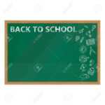 Back To School. Whiteboard In Classroom Poster And Banner Template.. With Classroom Banner Template