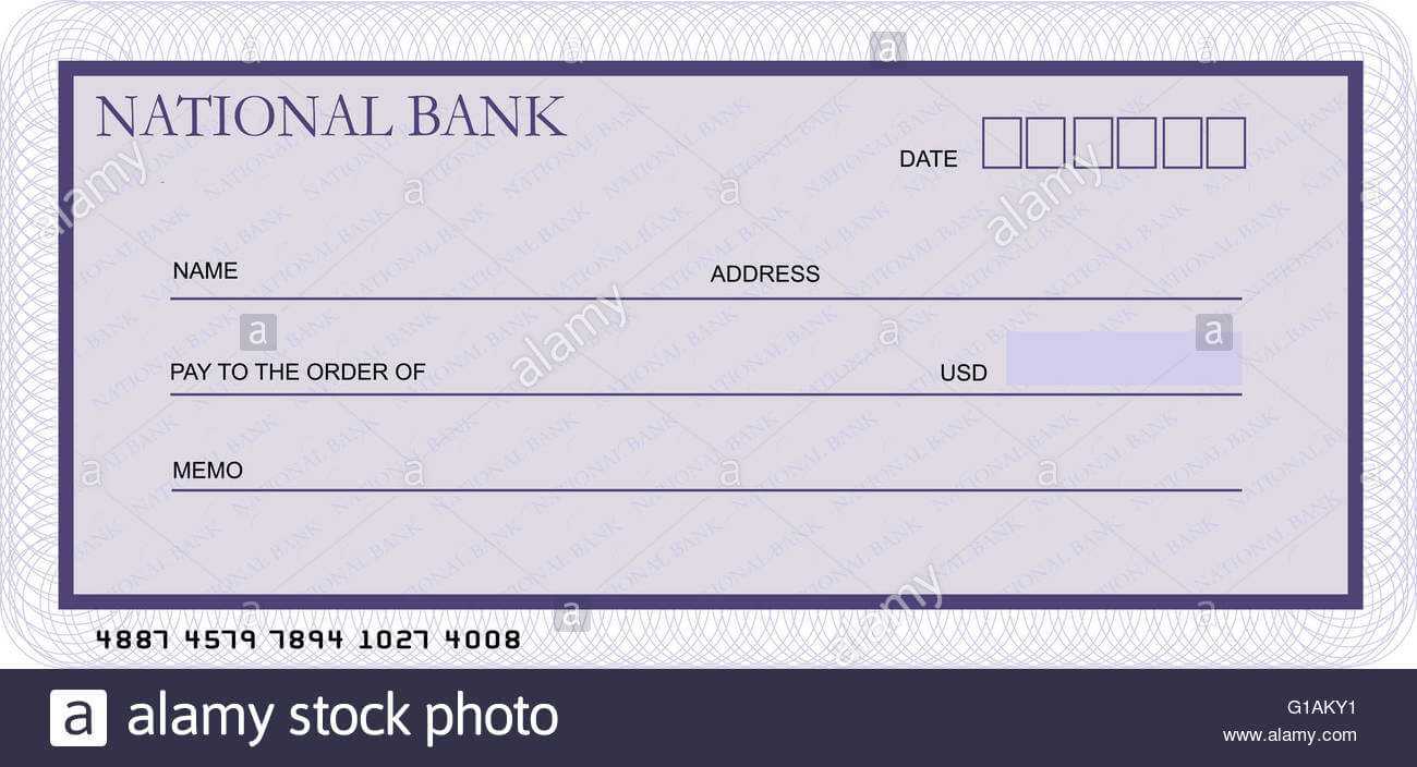 Bank Cheque Stock Photos & Bank Cheque Stock Images – Alamy Throughout Blank Cheque Template Uk