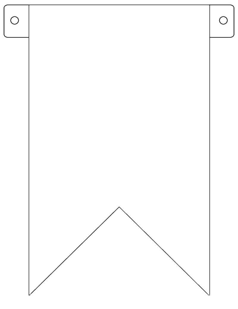 Banner Flag Template - Free To Use | House Ideas | Diy Regarding Banner Cut Out Template