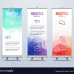 Banner Stand Design Template With Abstract For Banner Stand Design Templates