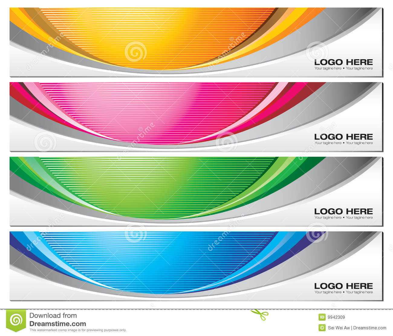 Banner Templates Stock Vector. Illustration Of Vector – 9942309 In Free Website Banner Templates Download