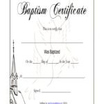 Baptism Certificate – Fill Online, Printable, Fillable Within Baptism Certificate Template Word