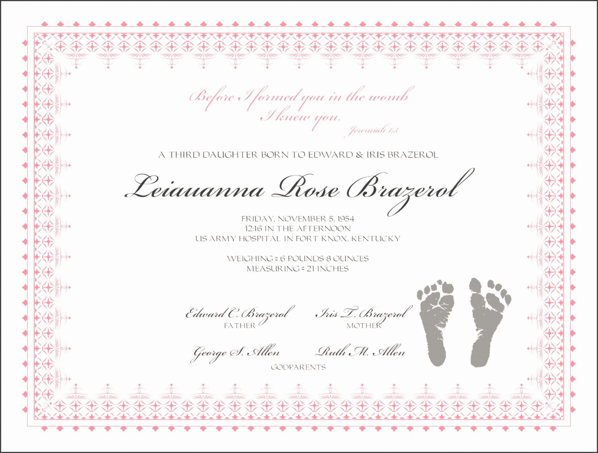 Baptism Certificate Template Word | Certificatetemplateword In Baptism Certificate Template Word