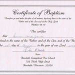 Baptism Certificates Free Online | Denver's Certificate Of Regarding Baptism Certificate Template Word