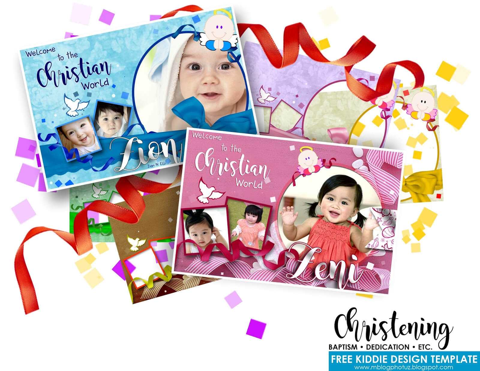 Baptism Christening Dedication Free Design Template Pertaining To Christening Banner Template Free