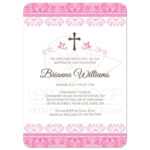 Baptism Invitation Wording Bible Verses | Baptism In Blank Christening Invitation Templates