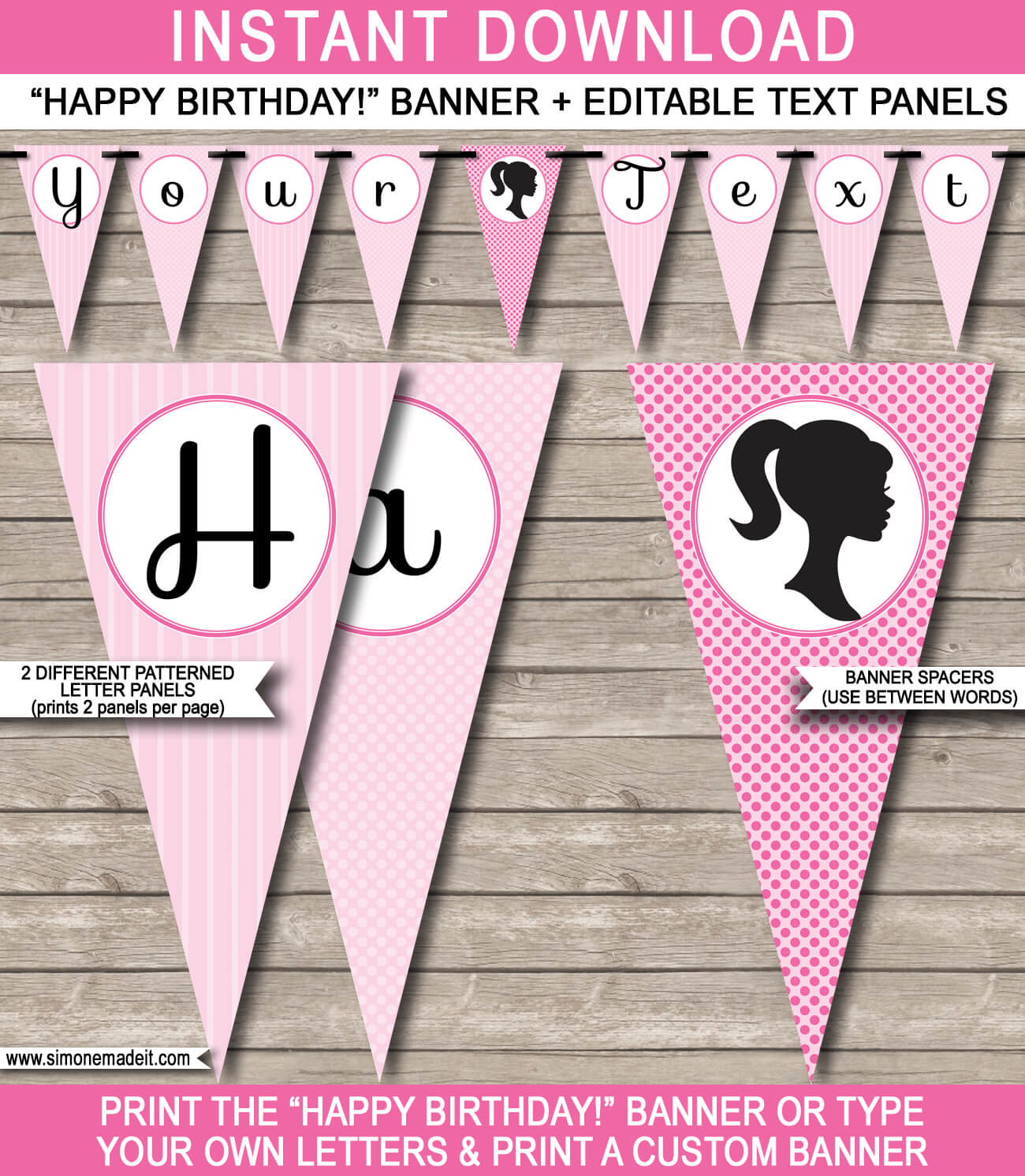 Barbie Party Banner Template For Free Printable Party Banner Templates