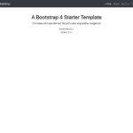 Bare – Bootstrap Starter Template – Start Bootstrap Intended For Html5 Blank Page Template