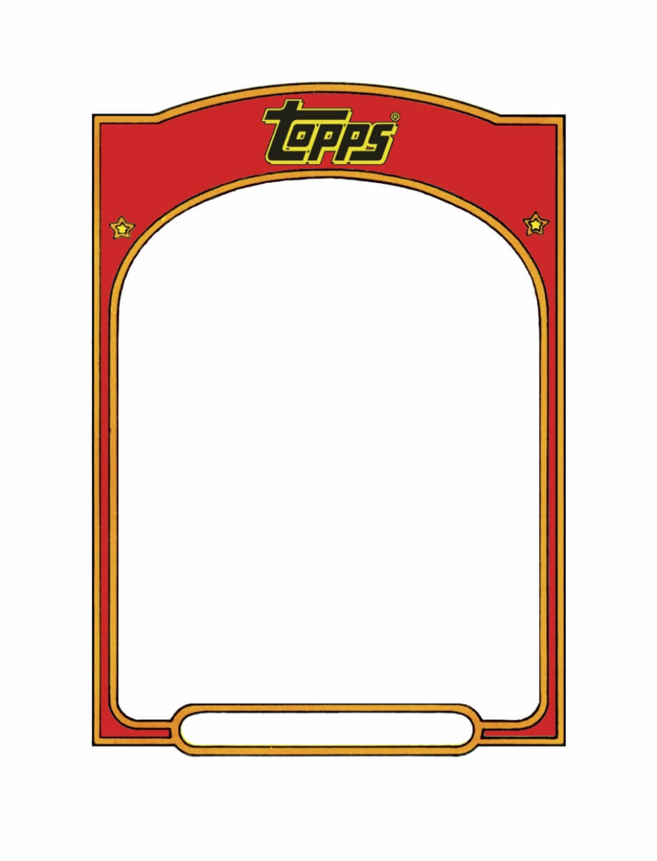 Baseball Card Template Sports Trading Card Templet - Topps For Baseball Card Template Word