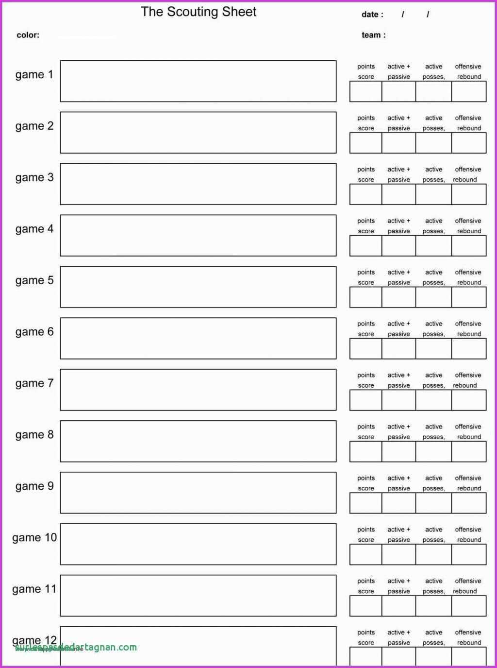 Baseball Defensive Scouting Template Report Football Play With Regard To Baseball Card Size Template