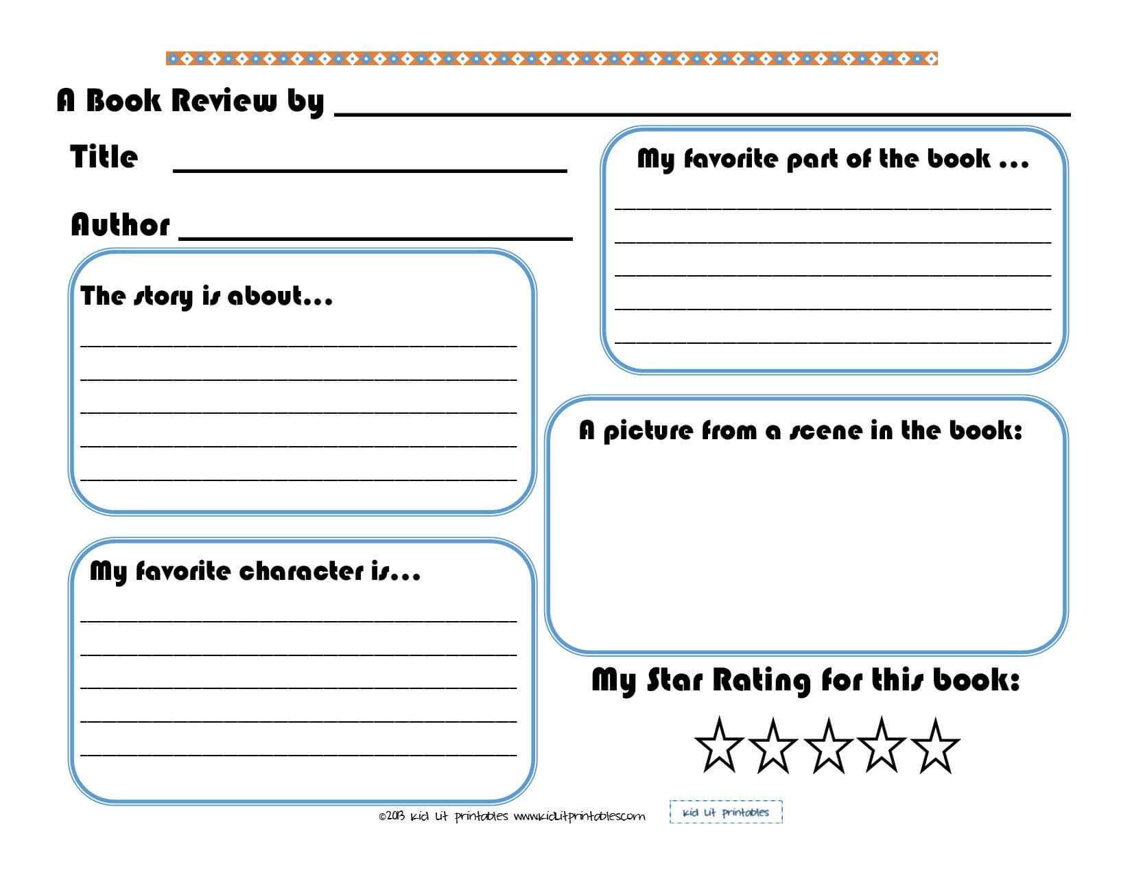 Basic Book Report/review Form | For The Boys | Book Report Throughout 1St Grade Book Report Template