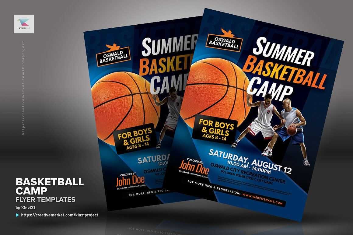 Basketball Camp Flyer Templates #inches#letter#placing Intended For Basketball Camp Brochure Template