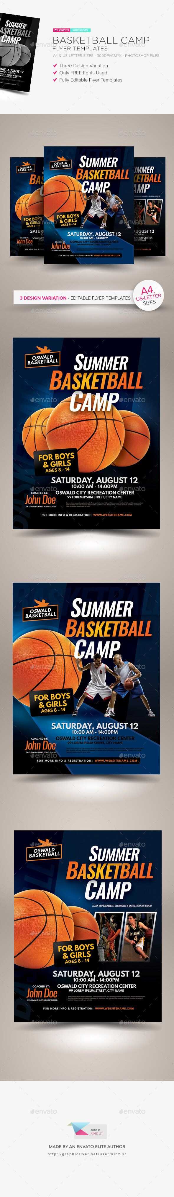 Basketball Camp Flyer Templates. Professional Sports Flyer Inside Basketball Camp Brochure Template