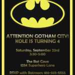 Batman Birthday Card Template - Google Search | Card Shop pertaining to Batman Birthday Card Template