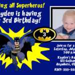 Batman Birthday Invitations Templates Ideas : Batman And In Superman Birthday Card Template