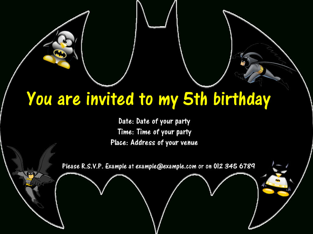 Batman Party Invitations … | Birthday In 2019 | Batman Party Throughout Batman Birthday Card Template