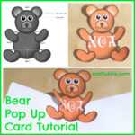 Bear Pop Up Card Tutorial – Craftulate Intended For Teddy Bear Pop Up Card Template Free